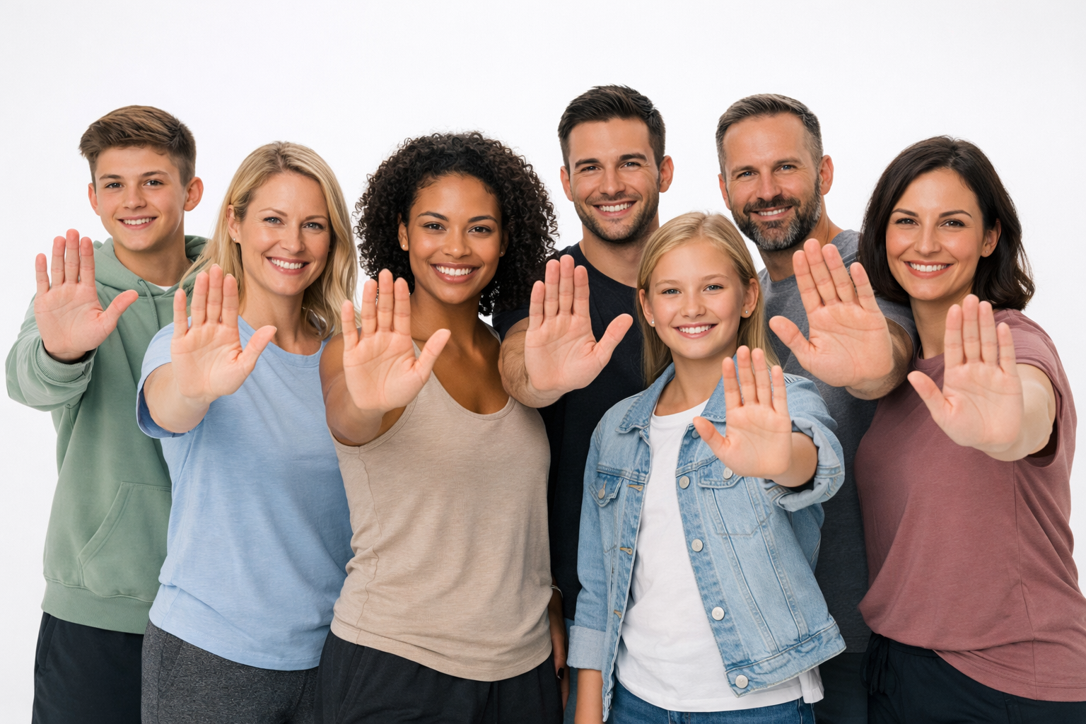 Person mit klarer Stop-Geste im ProEgo Training